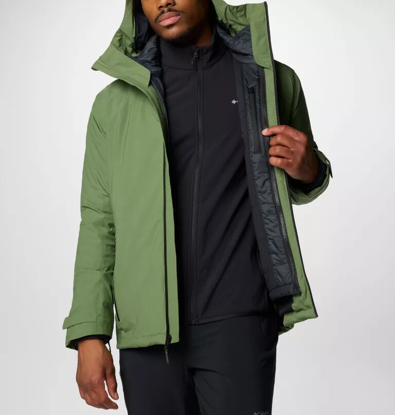 men silver leaf interchange jacket