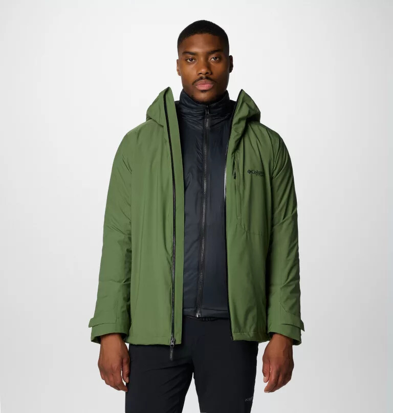 men silver leaf interchange jacket