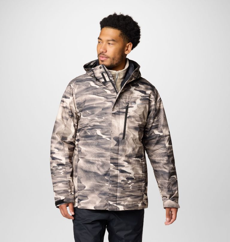 men whirlibird v printed interchange jacket