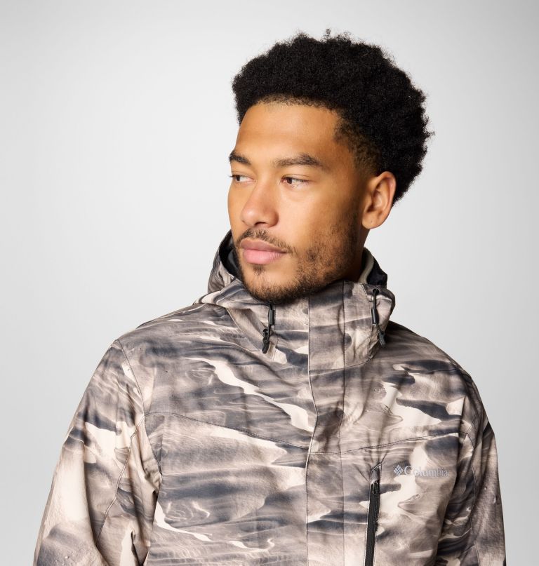 men whirlibird v printed interchange jacket