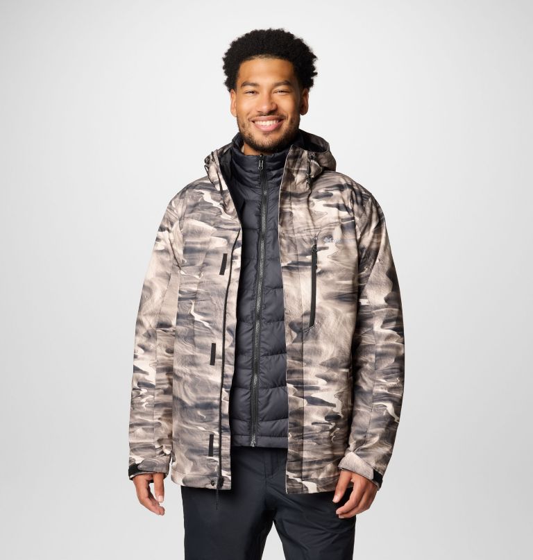 men whirlibird v printed interchange jacket