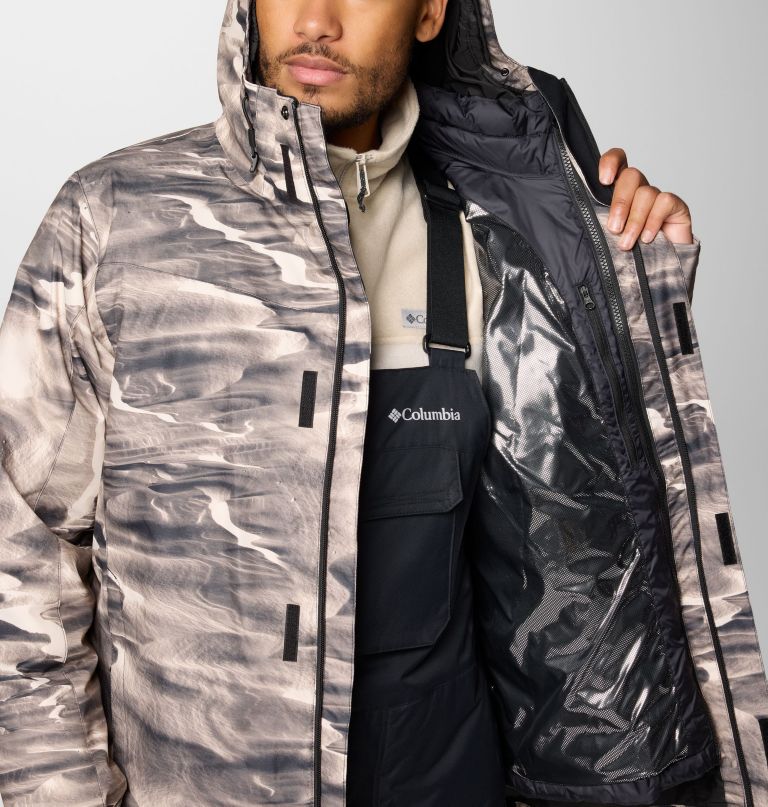 men whirlibird v printed interchange jacket