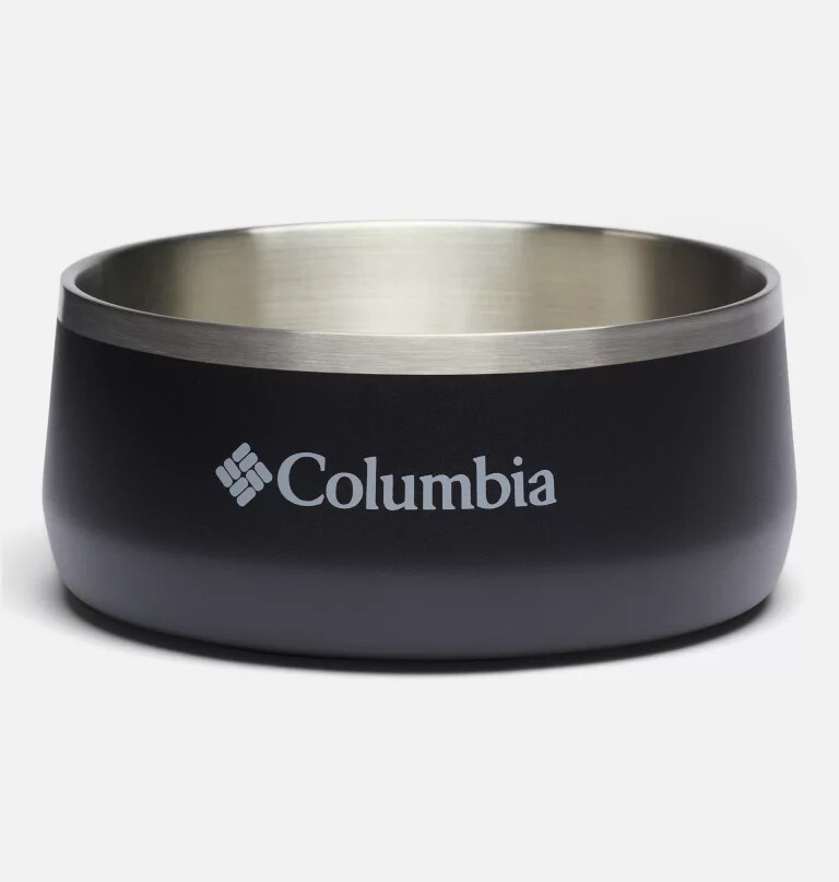stainless steel double wall dog bowl - large