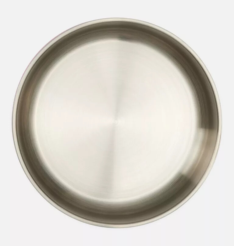 stainless steel double wall dog bowl - large