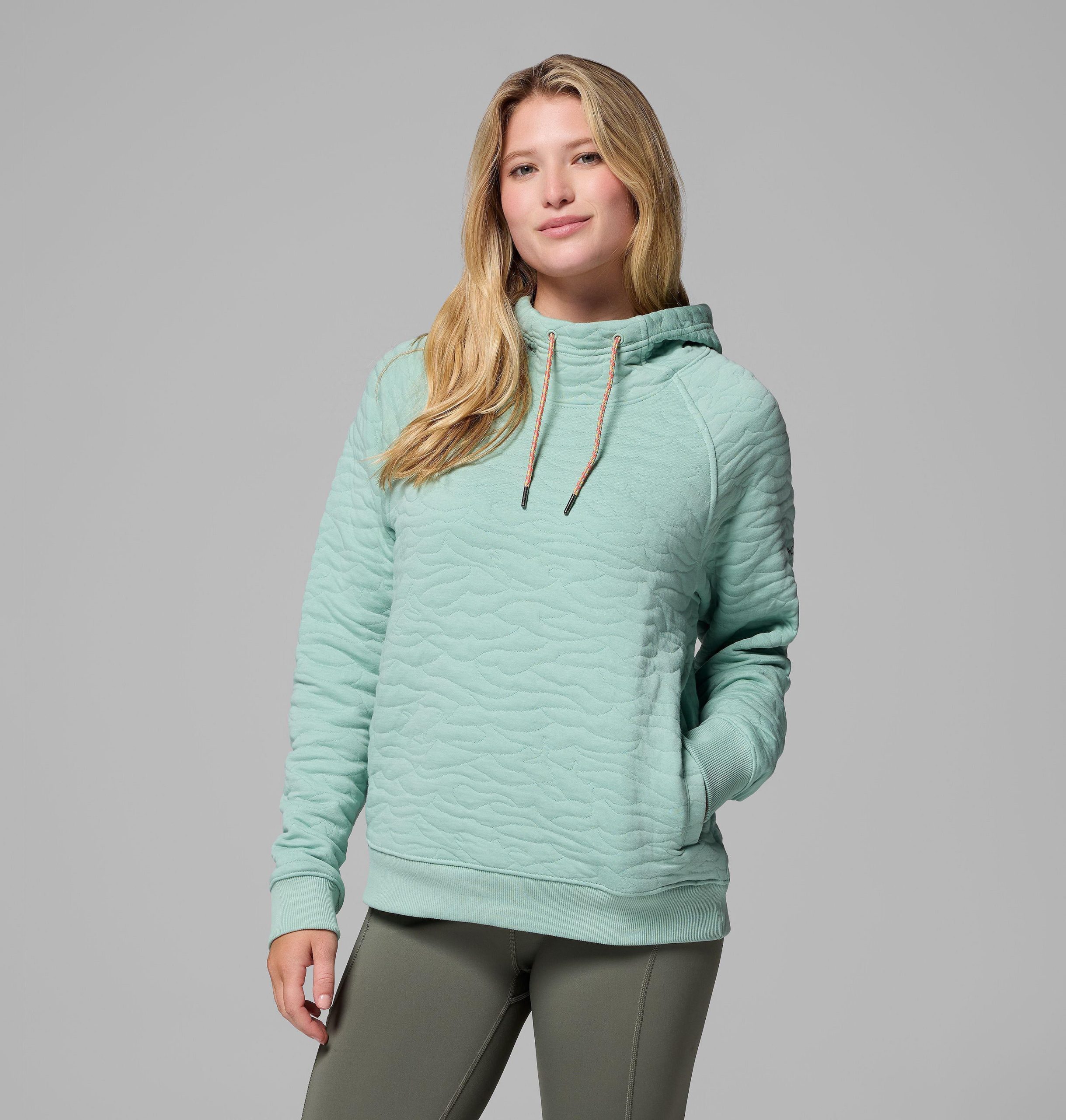 dames pfg open water gewatteerde hoodie