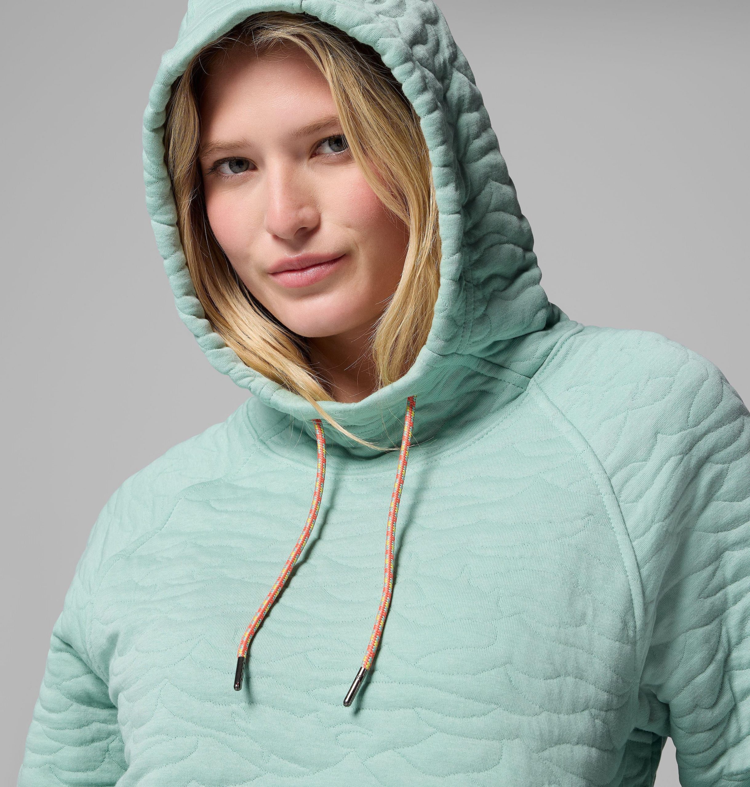 dames pfg open water gewatteerde hoodie