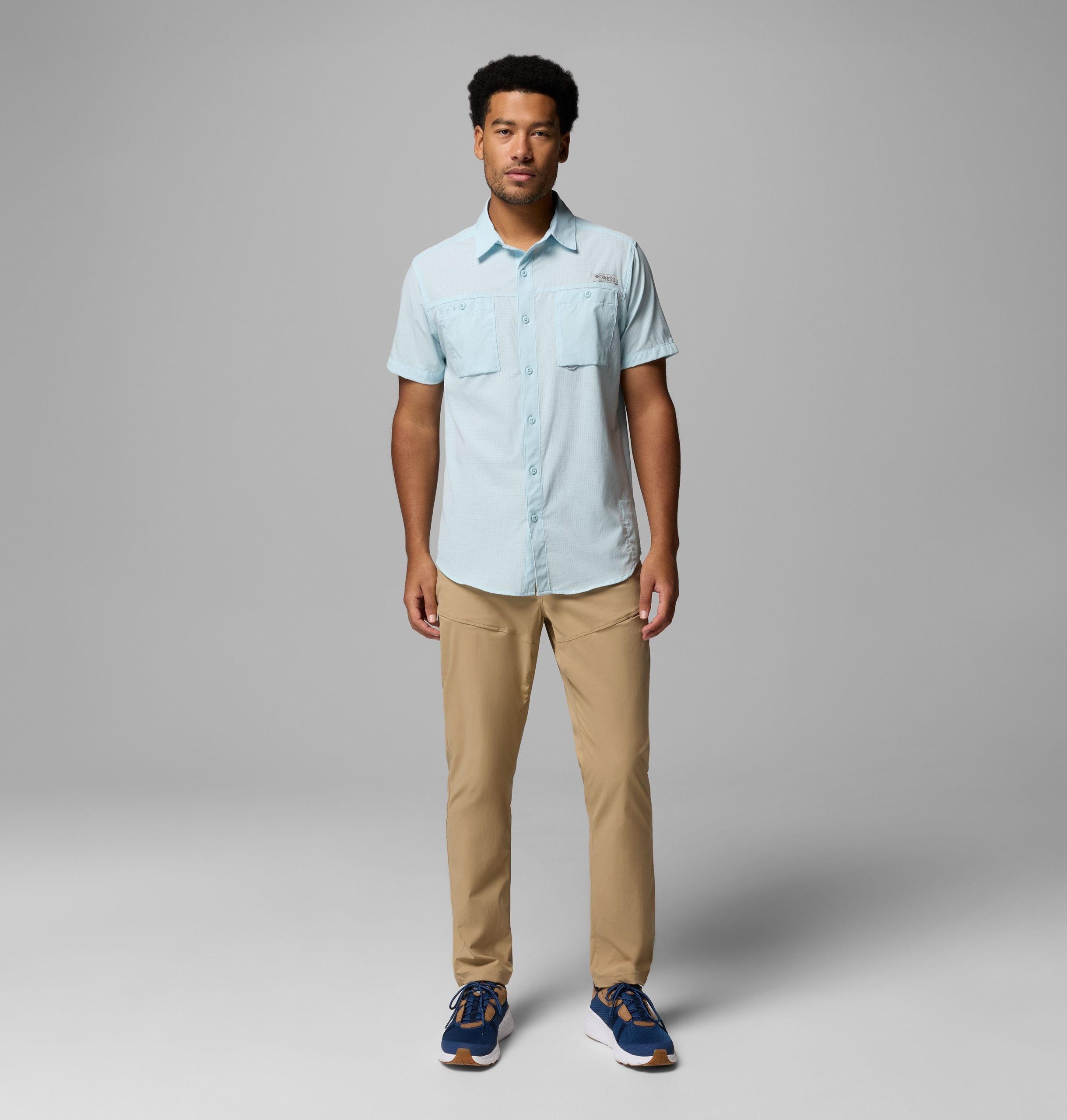 heren pfg wild cast vent t-shirt met korte mouwen