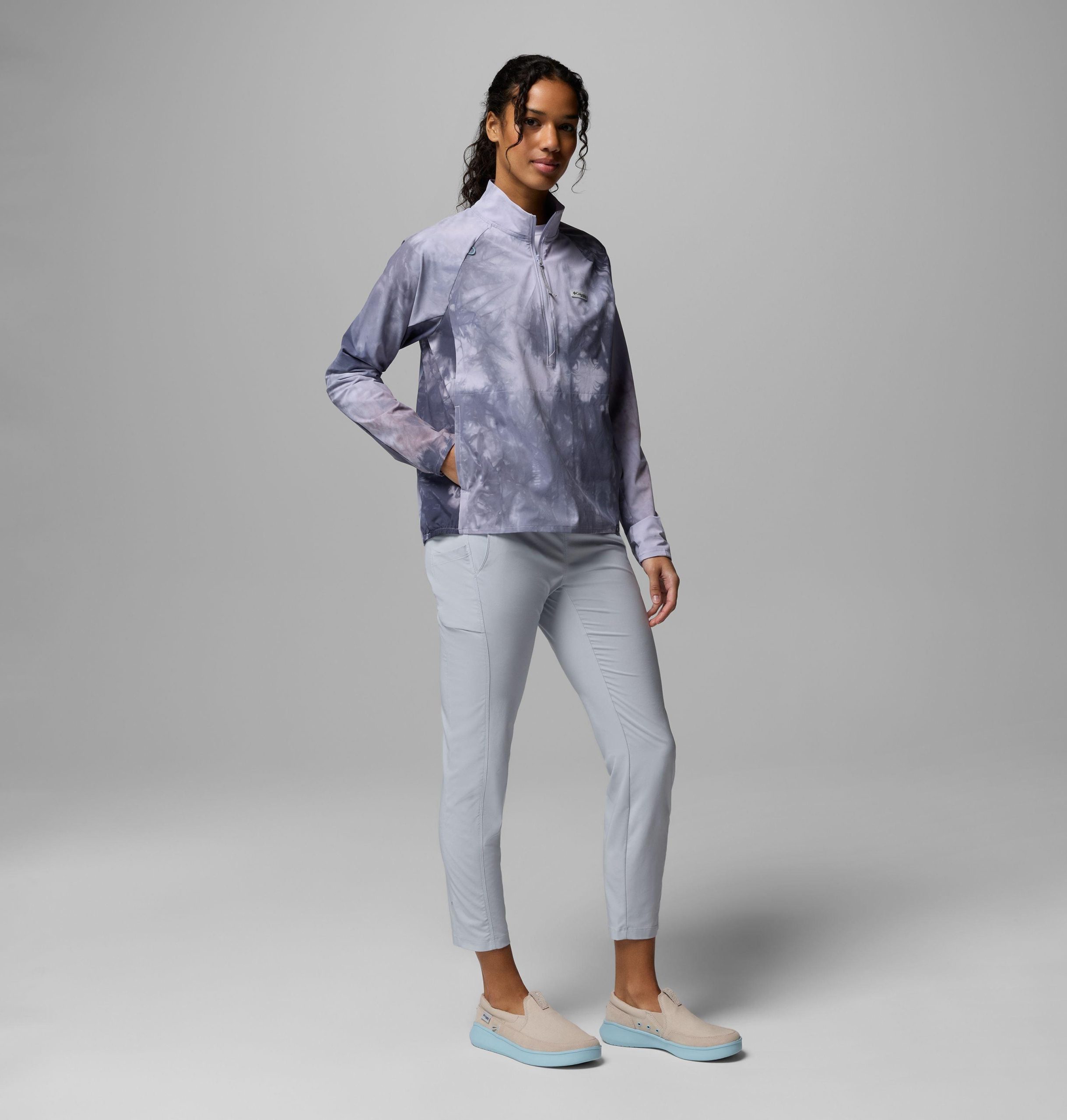 dames pfg uncharted cloud half zip shirt