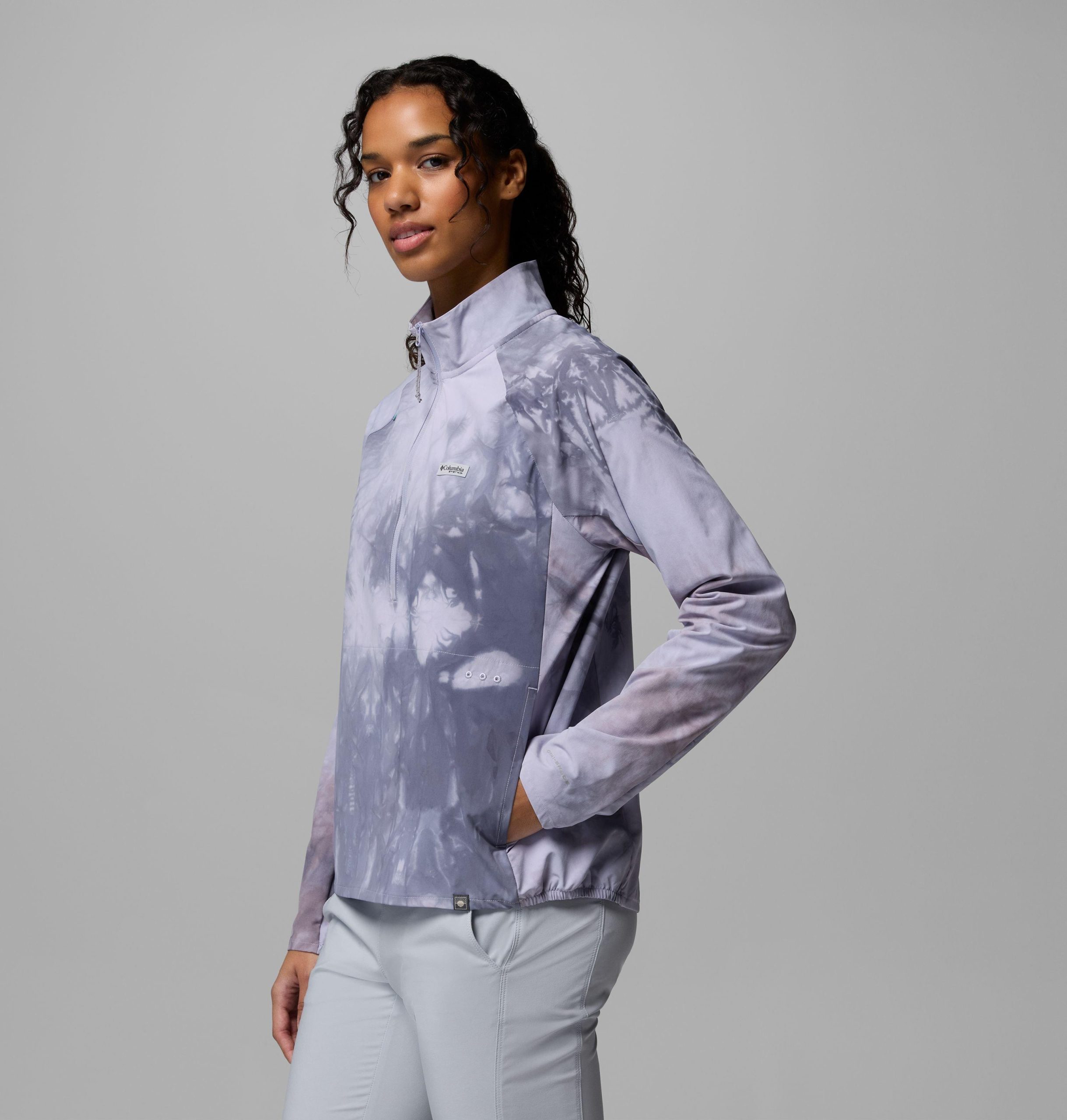 dames pfg uncharted cloud half zip shirt
