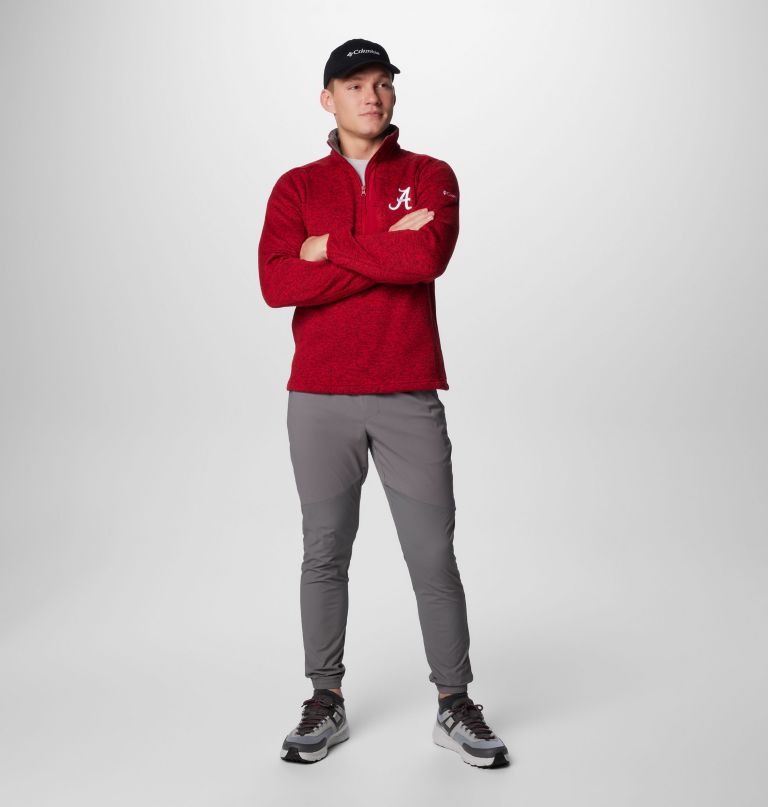 men collegiate sweater weather fleece half zip pullover - alabama