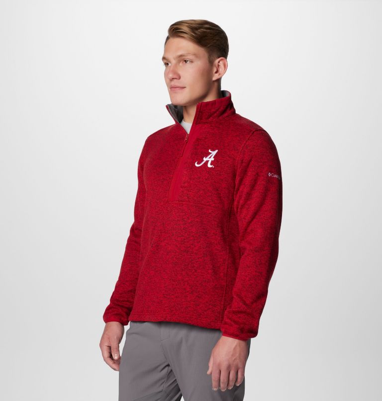 men collegiate sweater weather fleece half zip pullover - alabama
