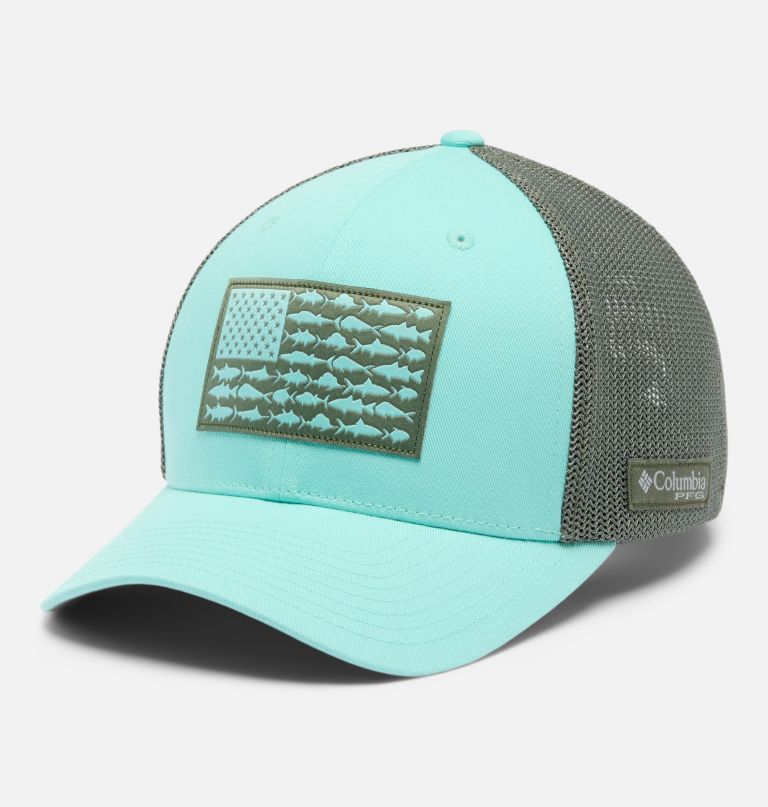 pfg fish flag mesh ball cap