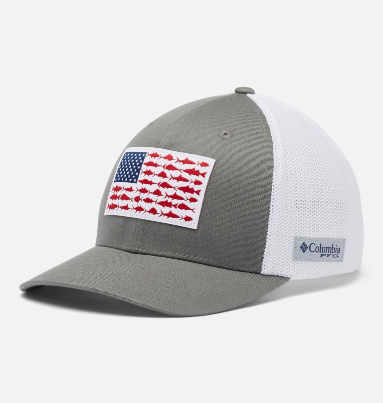 pfg fish flag mesh ball cap