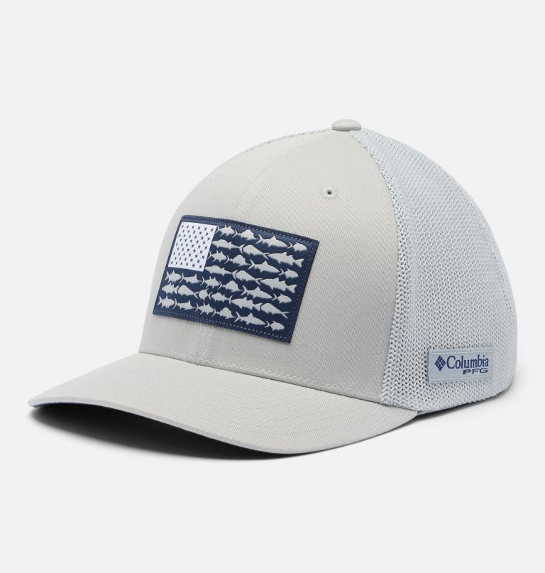 pfg fish flag mesh ball cap