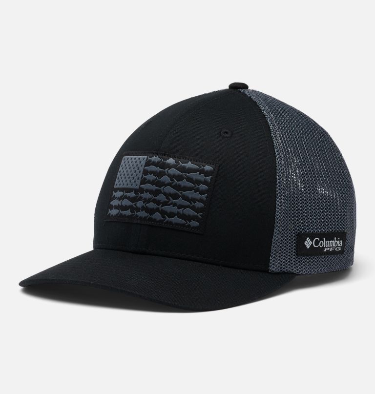 pfg fish flag mesh ball cap