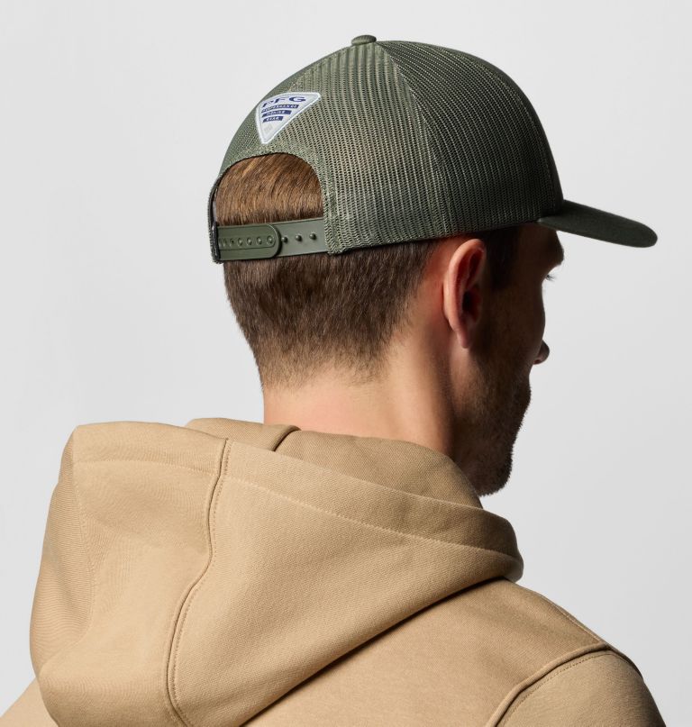 pfg cast n hook snap back ball cap