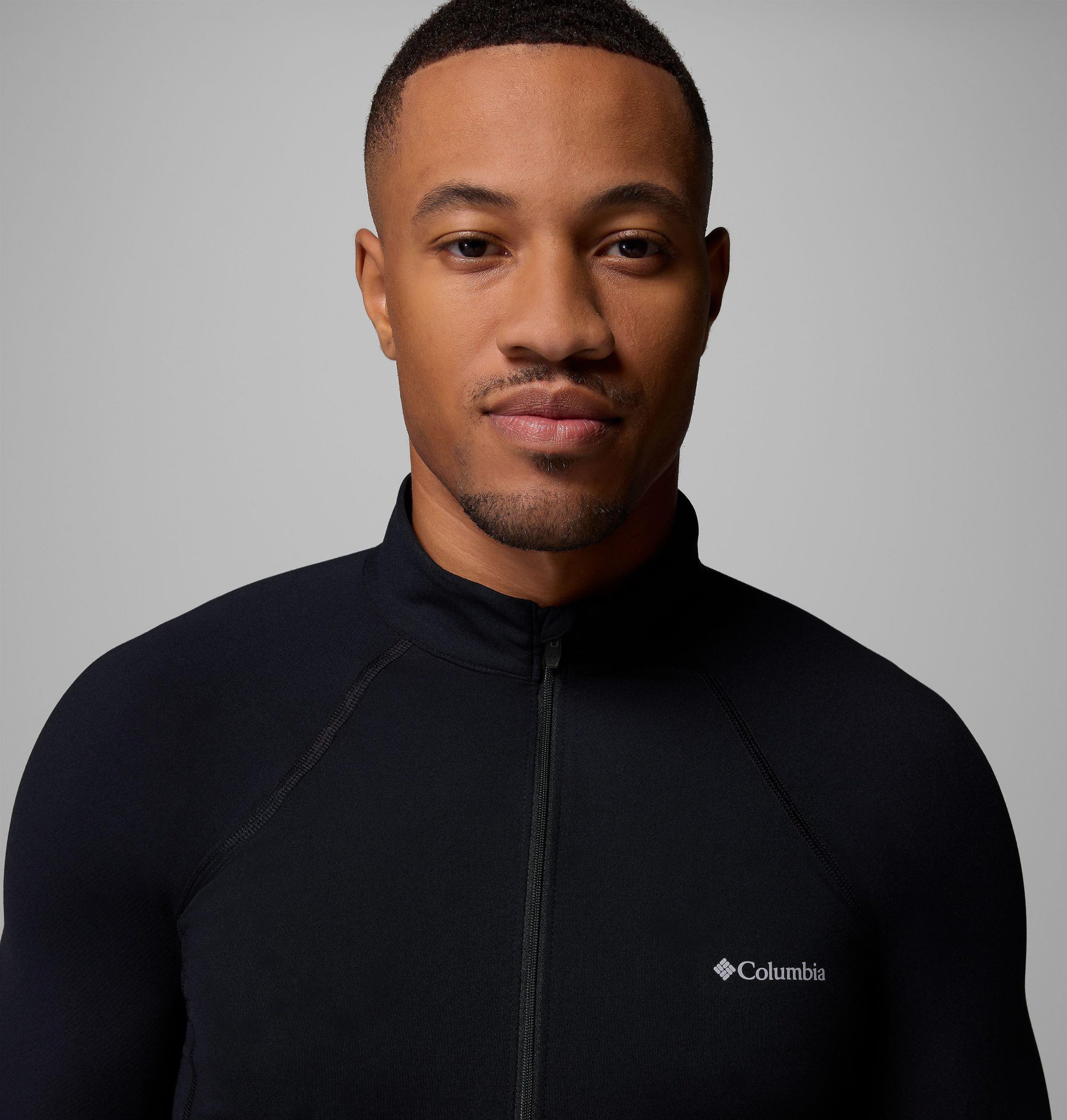 omni-heat halfzware baselayer met halve rits voor heren