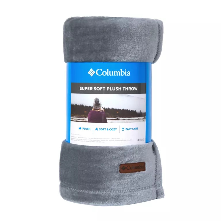columbia plush throw