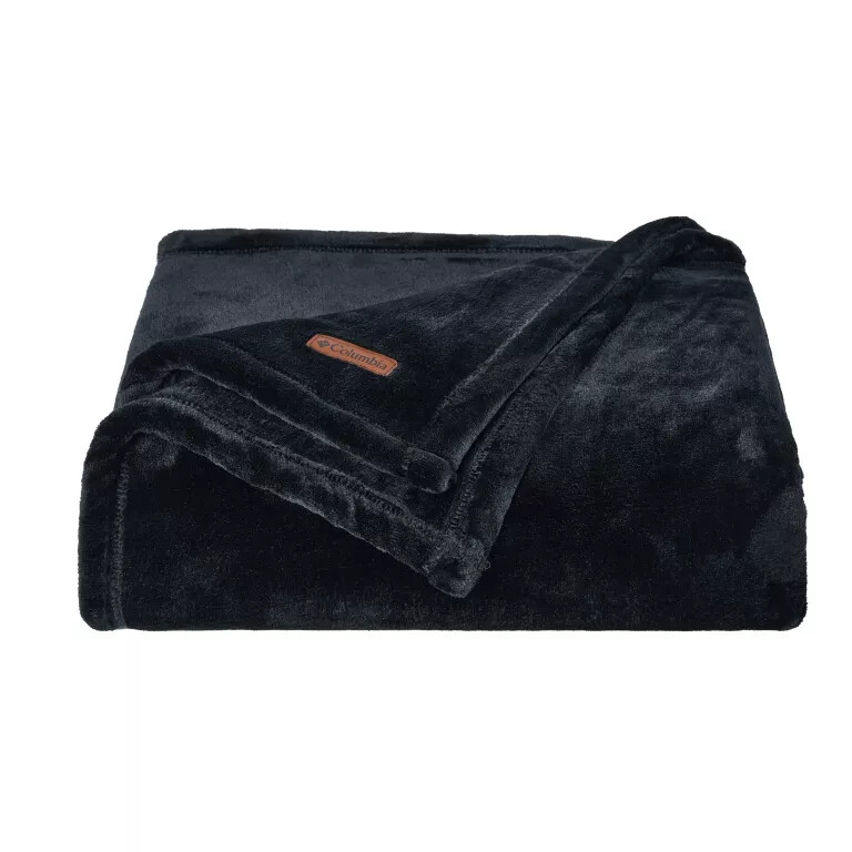columbia plush throw