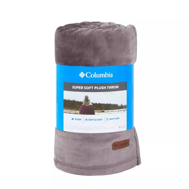 columbia plush throw