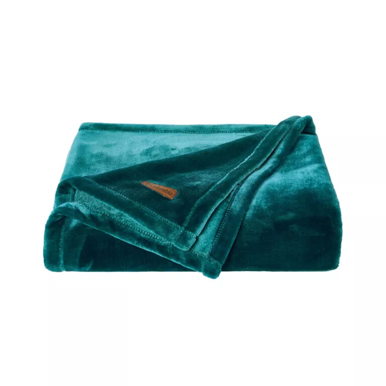 columbia plush throw