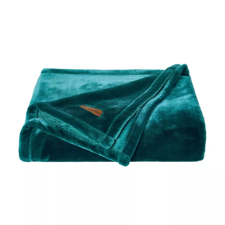 columbia plush throw