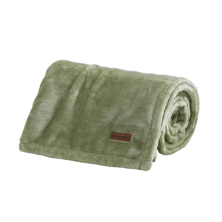 columbia plush throw