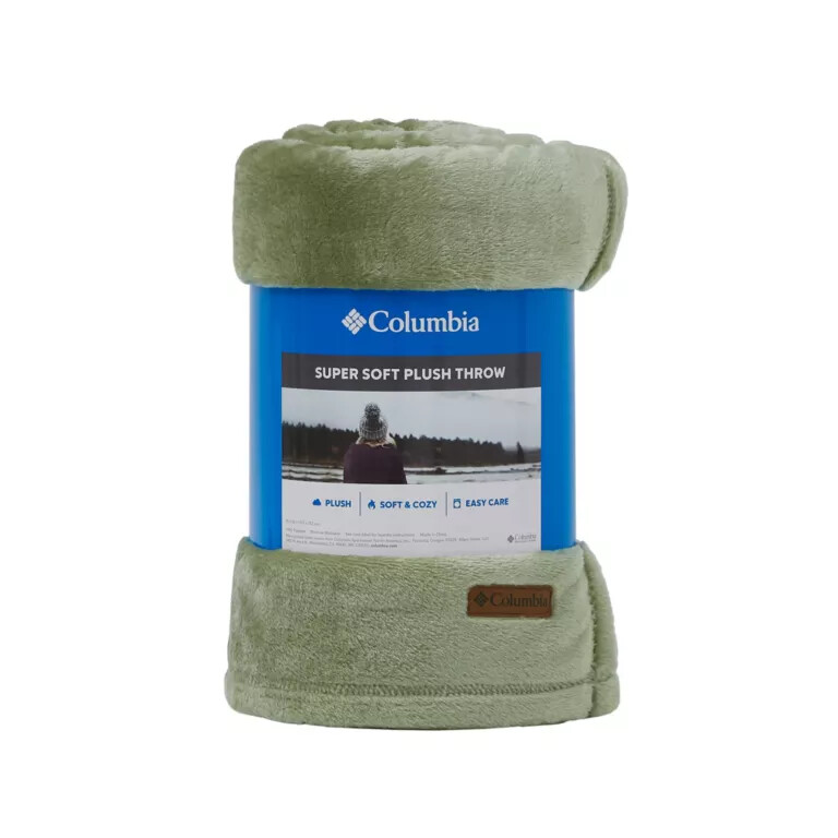 columbia plush throw