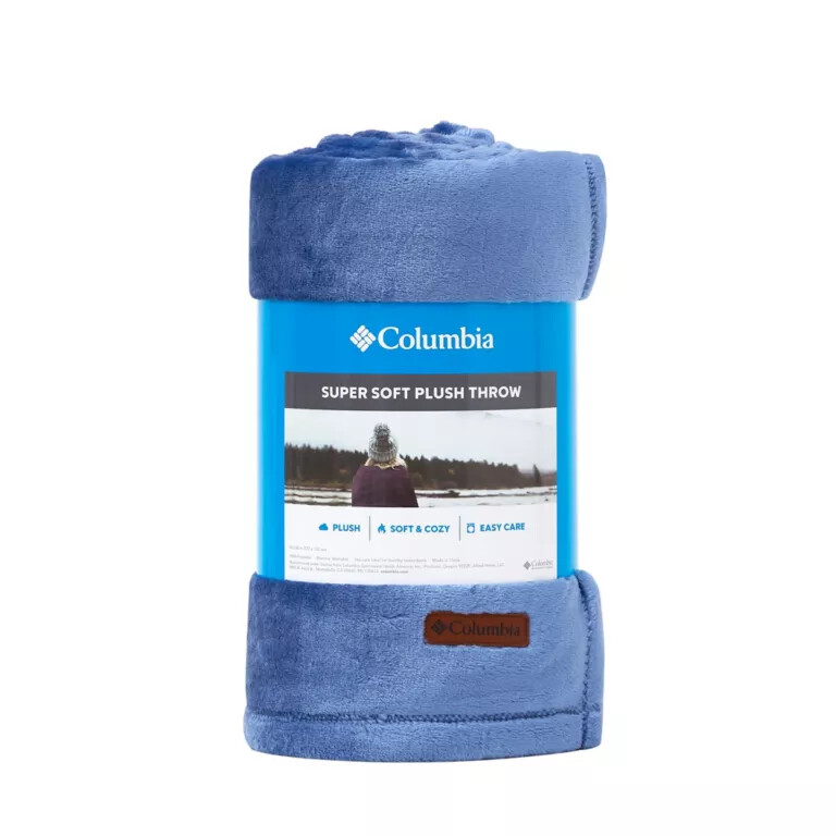 columbia plush throw