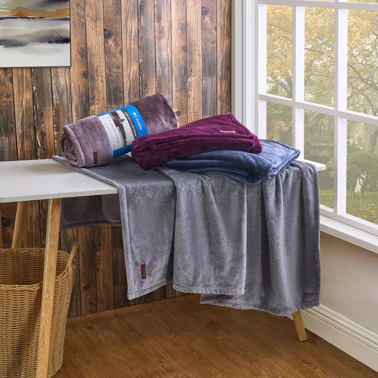 cozy sherpa plush throw