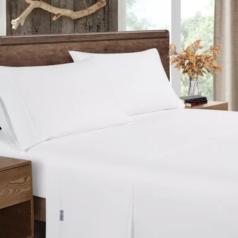 omni-wick cotton percale sheet set - queen