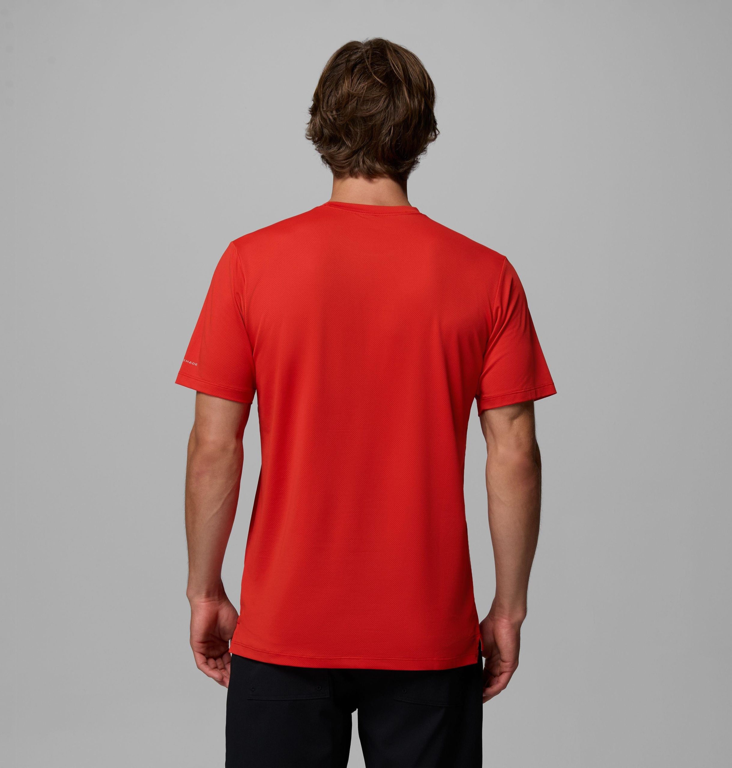 heren tech trail utility short sleeve crew - lang