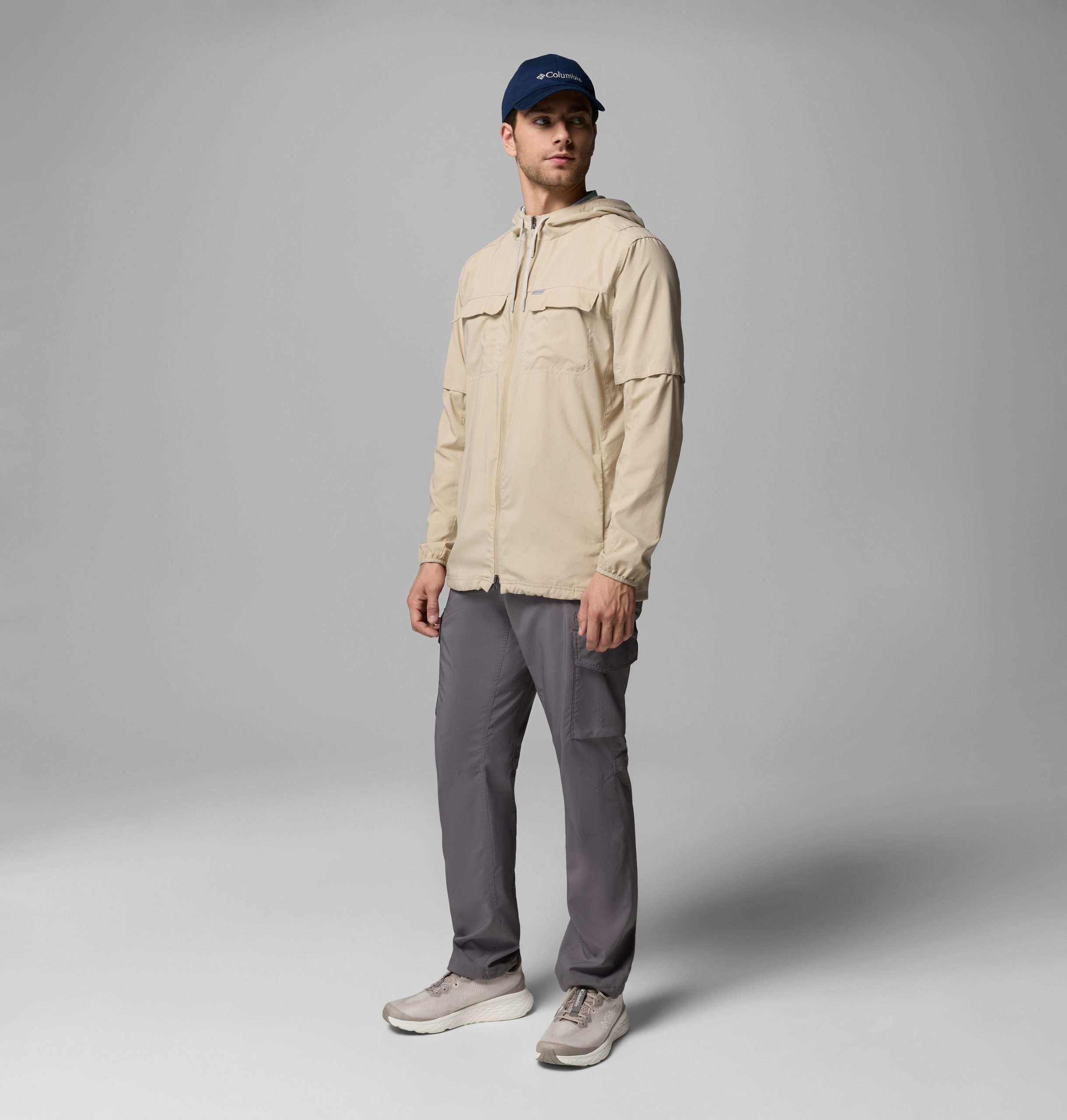 skien valley herenshirt met capuchon en lange mouwen - lang