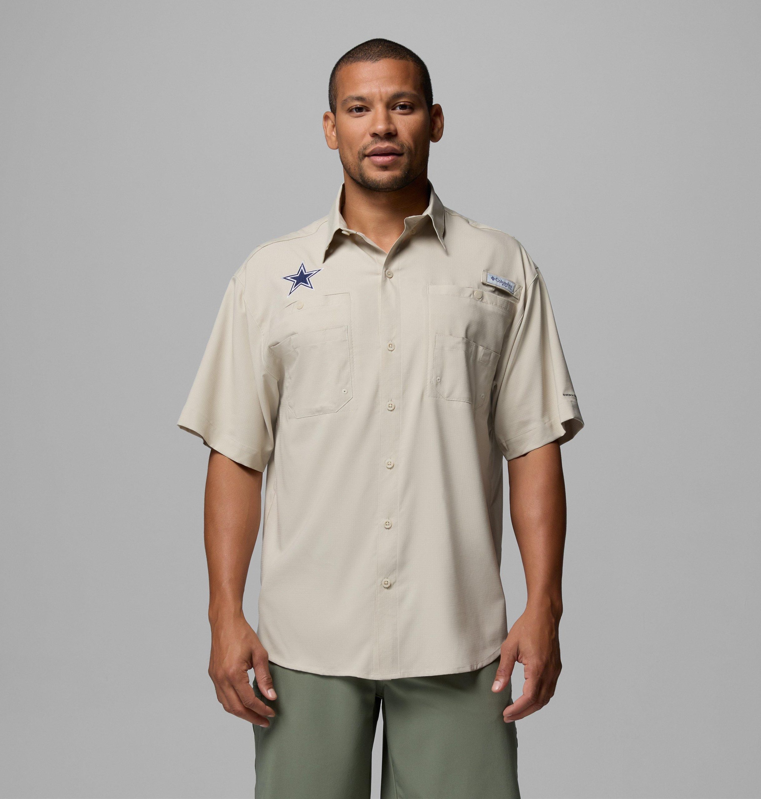 heren pfg tamiami t-shirt met korte mouwen - lange maat - dallas cowboys