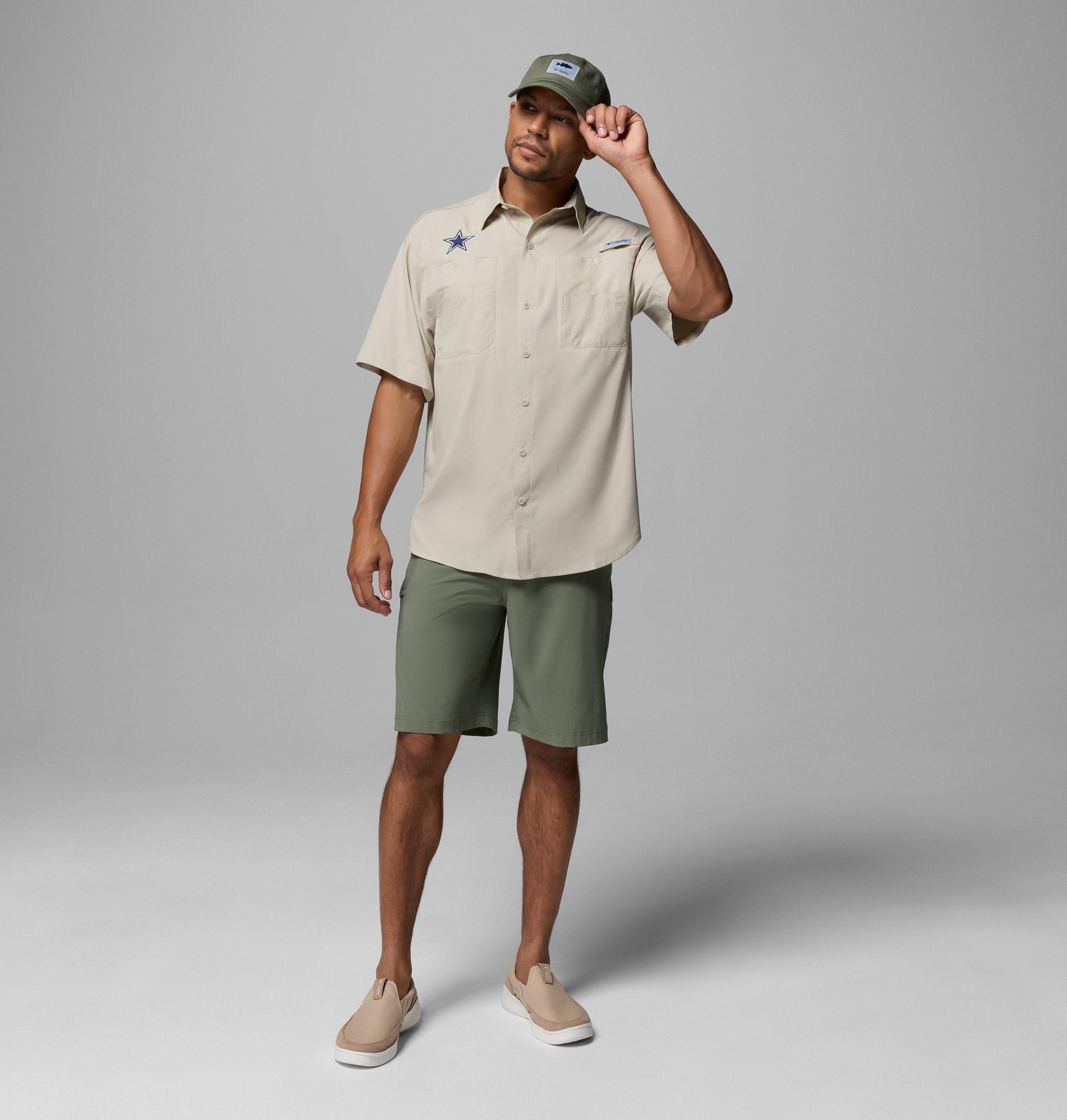 heren pfg tamiami t-shirt met korte mouwen - lange maat - dallas cowboys