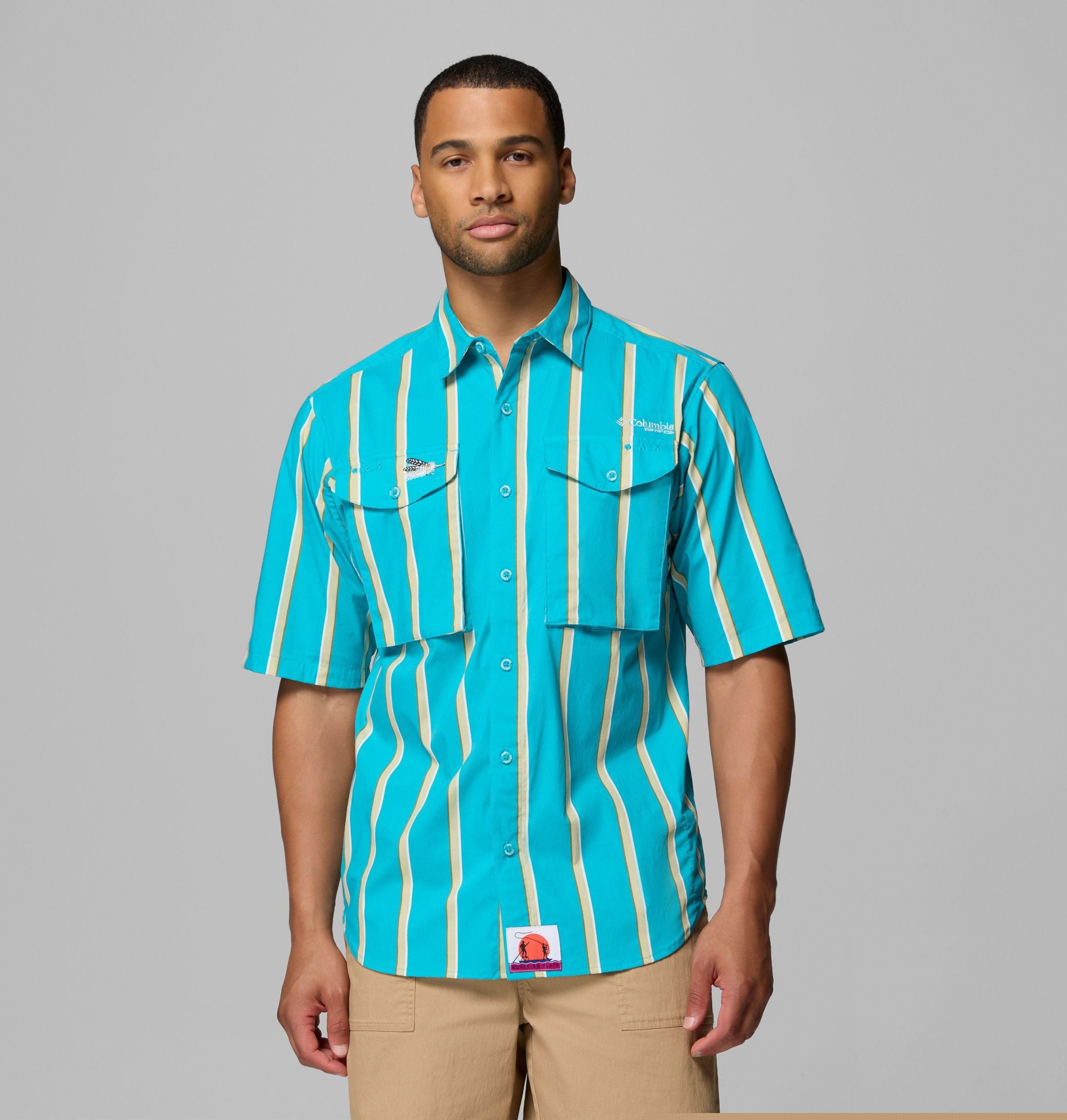 heren pfg bonefish flats bedrukt t-shirt met korte mouwen