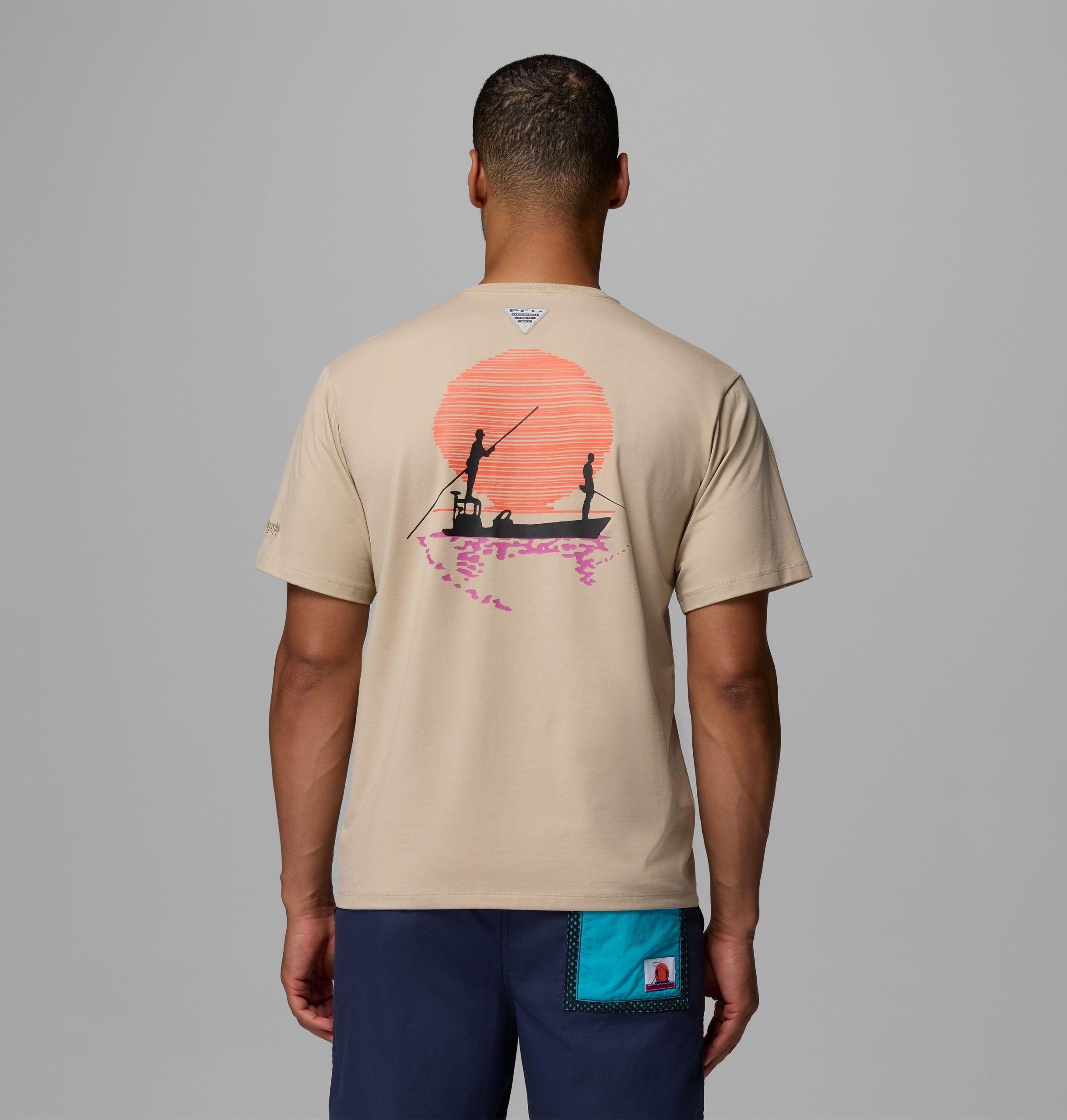heren pfg bonefish flats t-shirt met korte mouwen