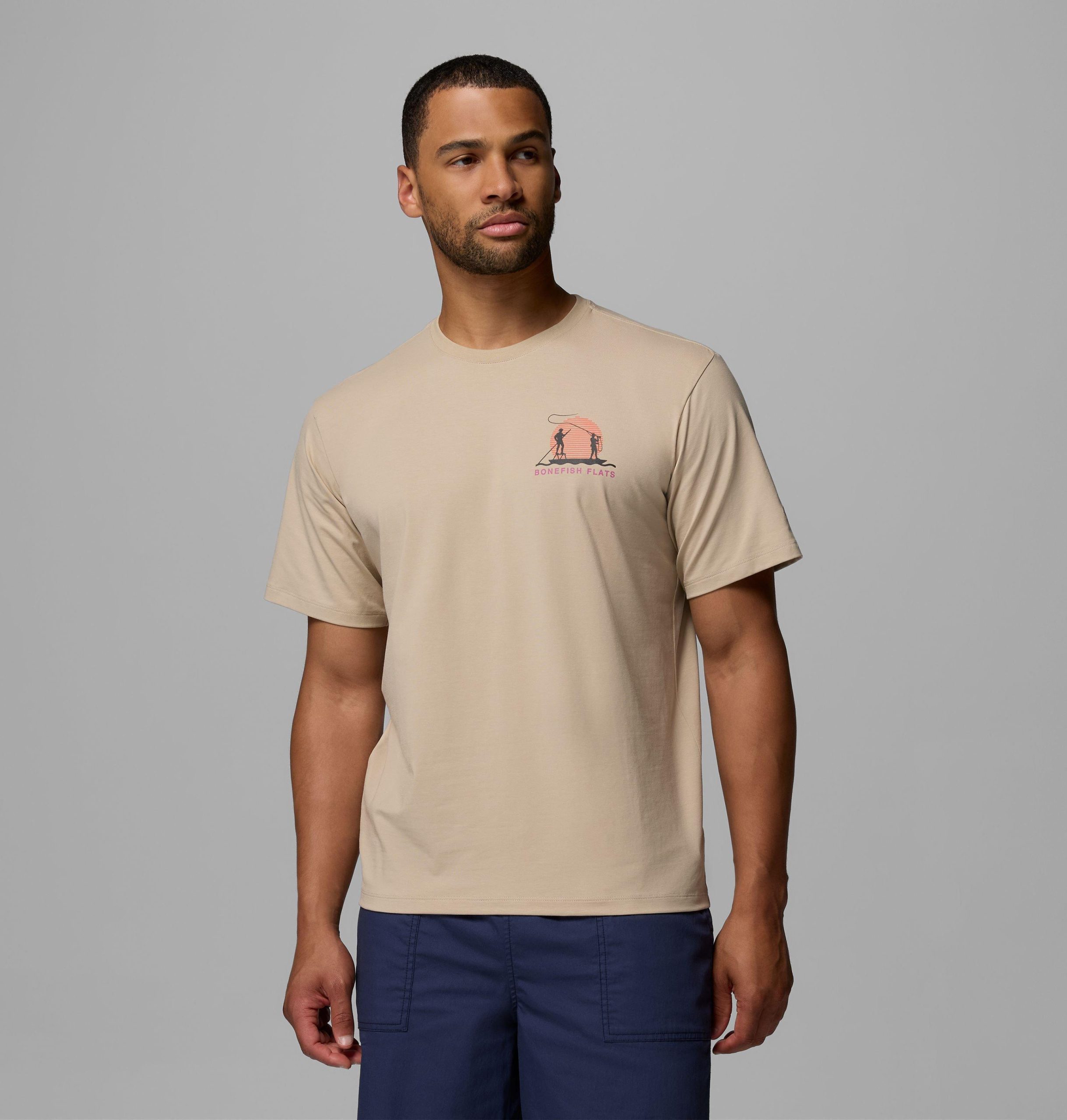 heren pfg bonefish flats t-shirt met korte mouwen