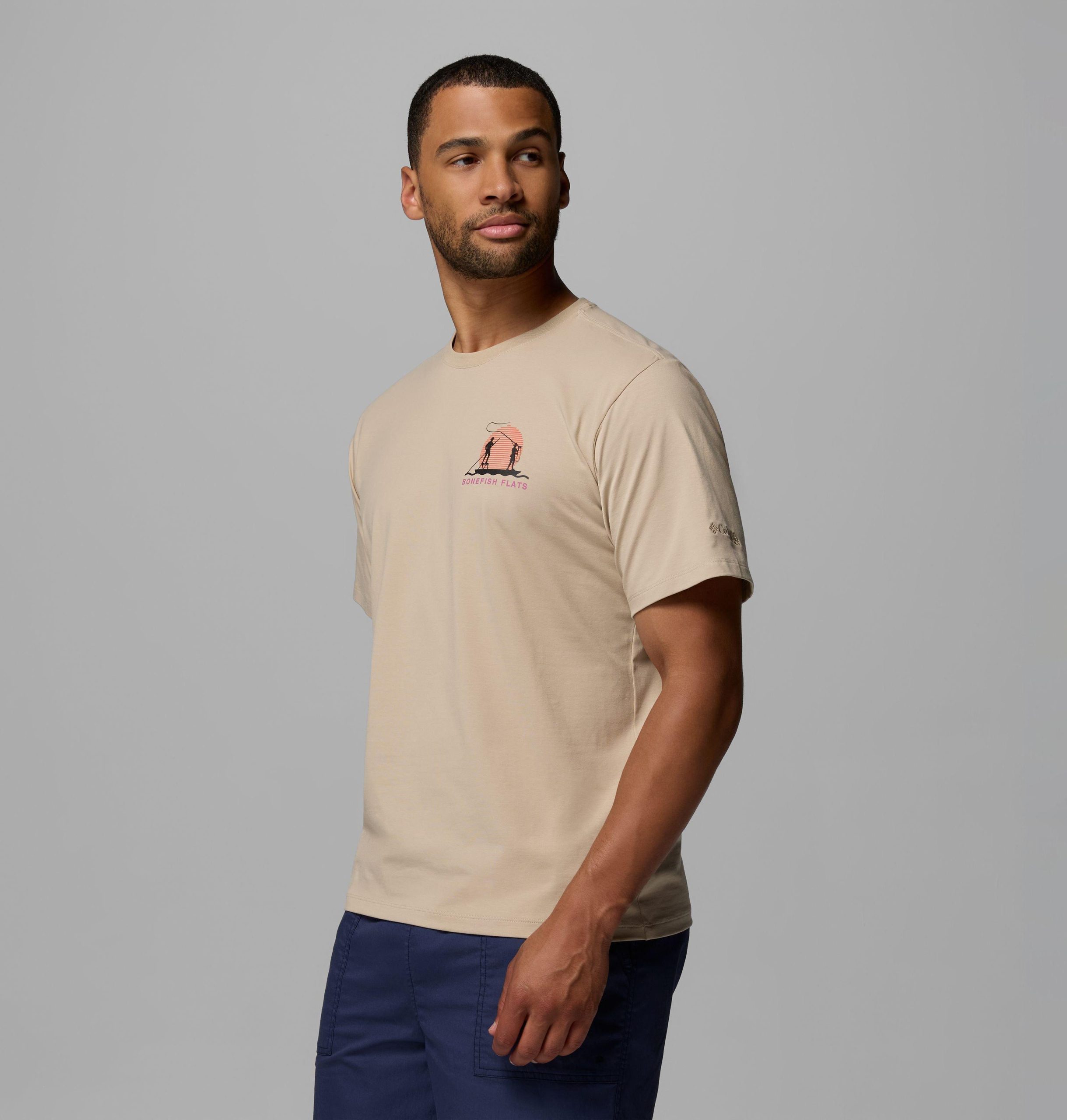 heren pfg bonefish flats t-shirt met korte mouwen