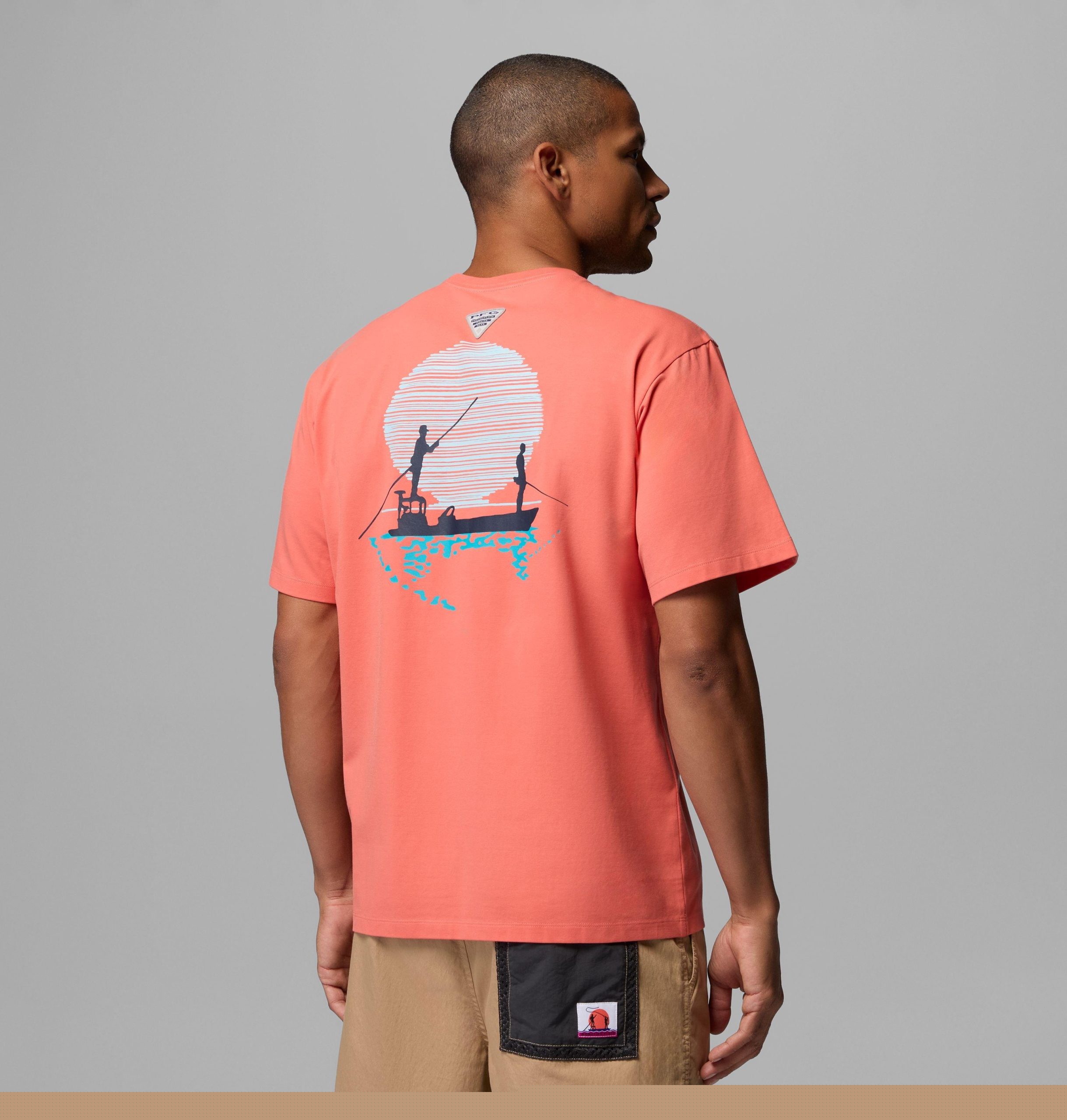 heren pfg bonefish flats t-shirt met korte mouwen