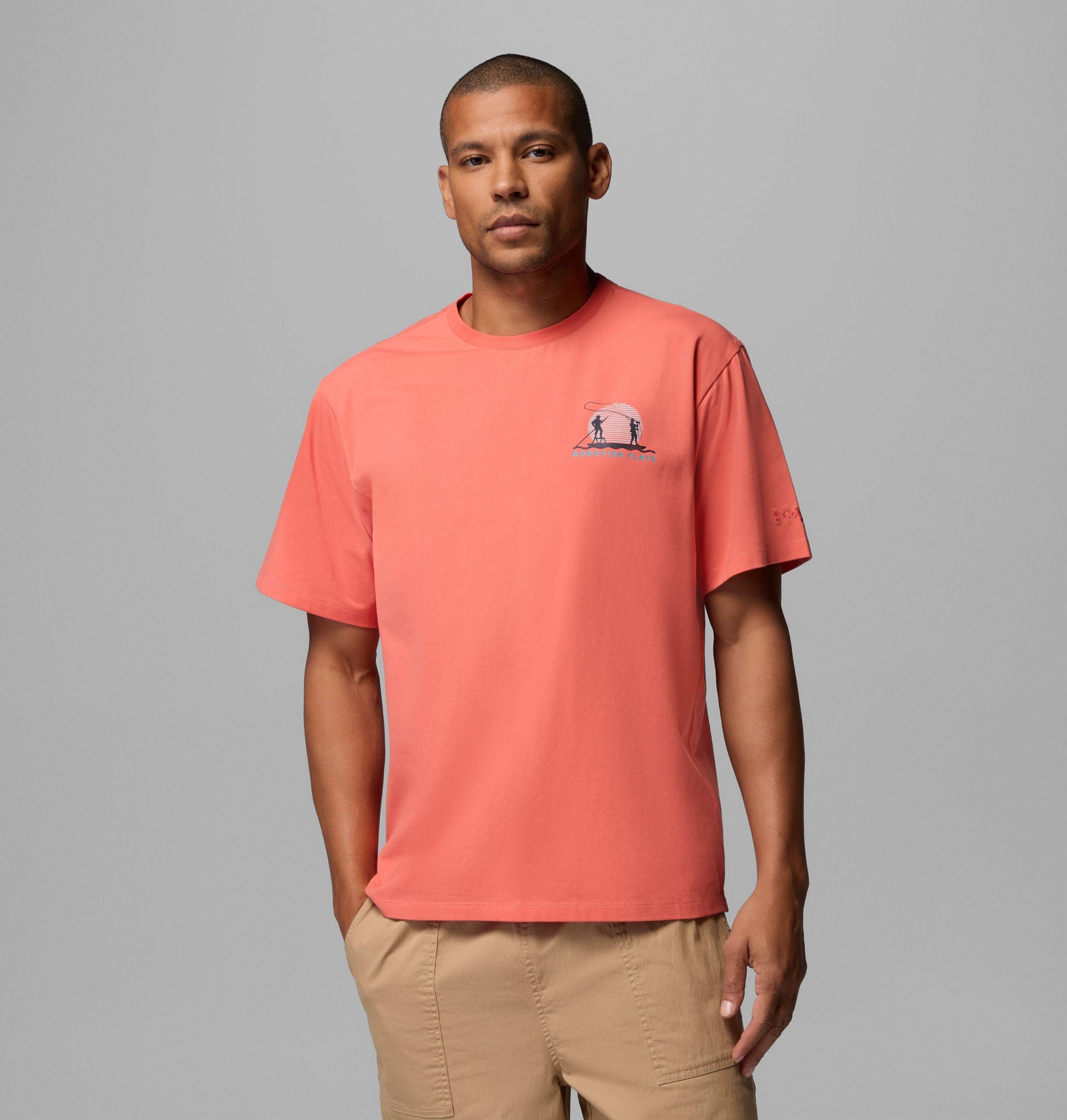 heren pfg bonefish flats t-shirt met korte mouwen