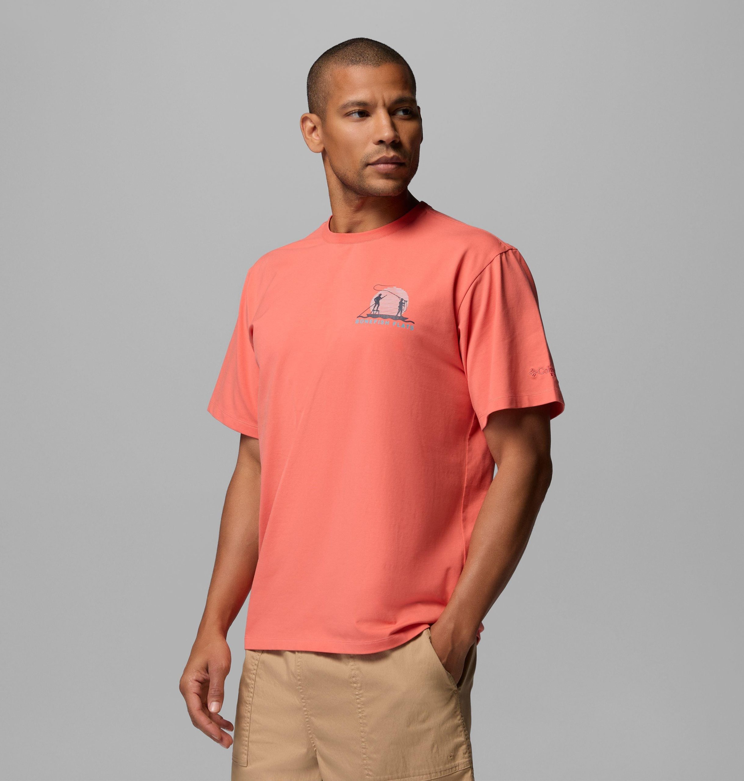 heren pfg bonefish flats t-shirt met korte mouwen