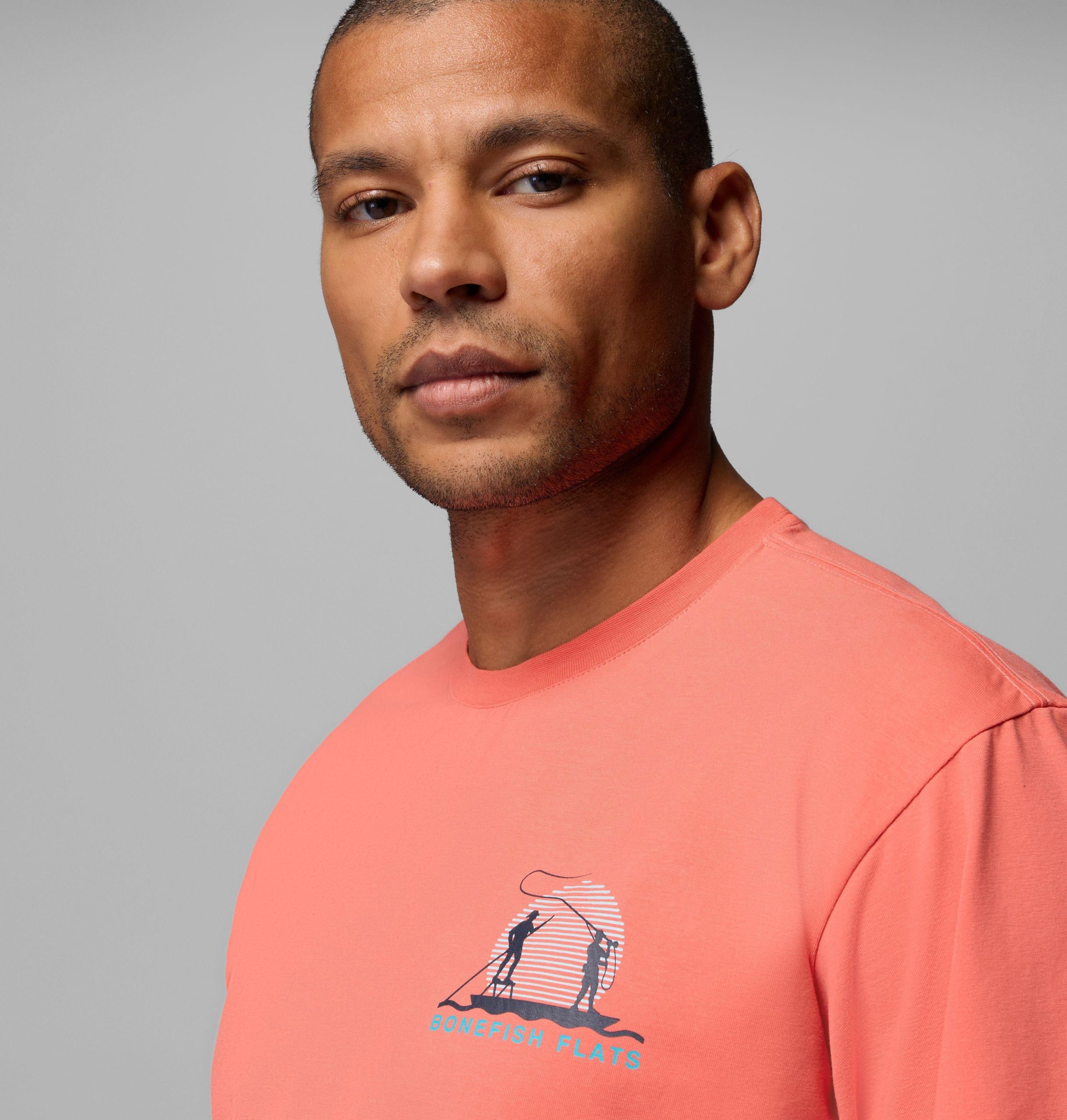 heren pfg bonefish flats t-shirt met korte mouwen