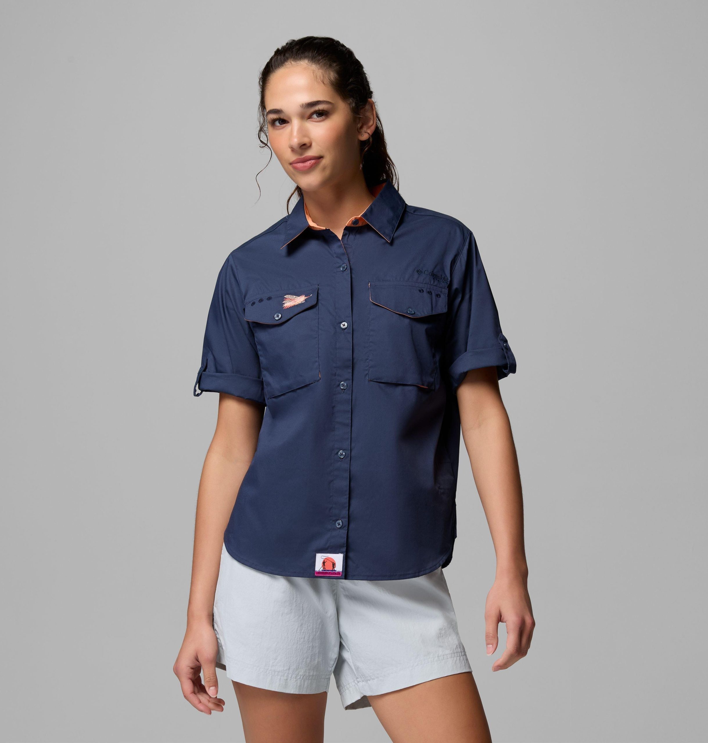 dames pfg bonefish flats t-shirt met korte mouwen
