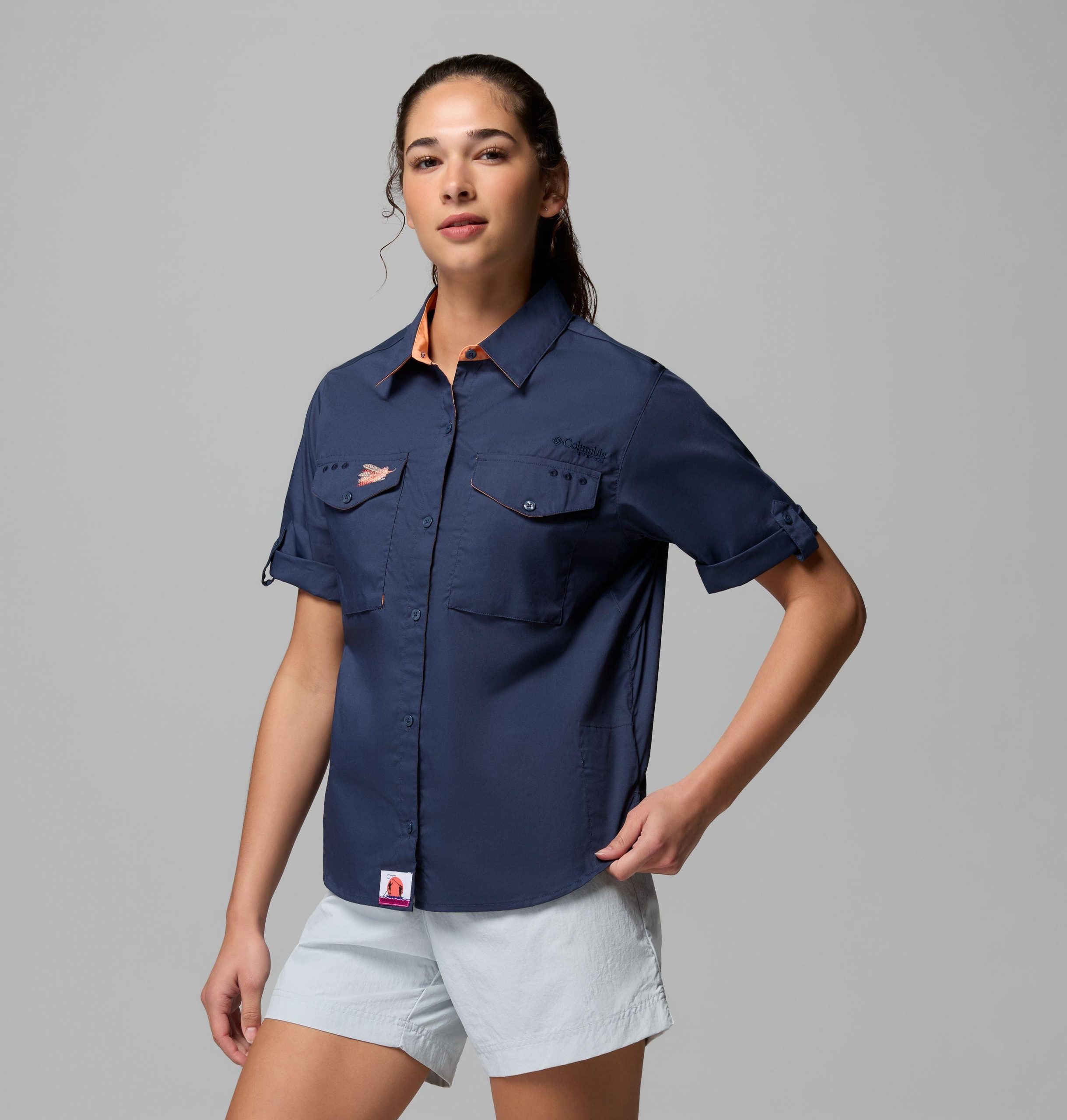 dames pfg bonefish flats t-shirt met korte mouwen