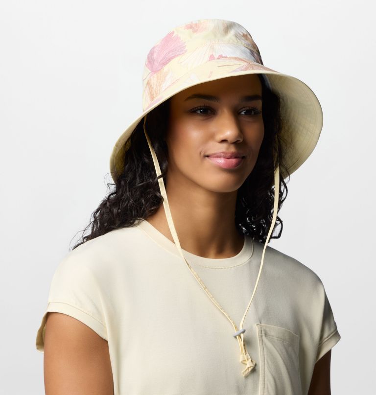 women diamond crest printed sun hat