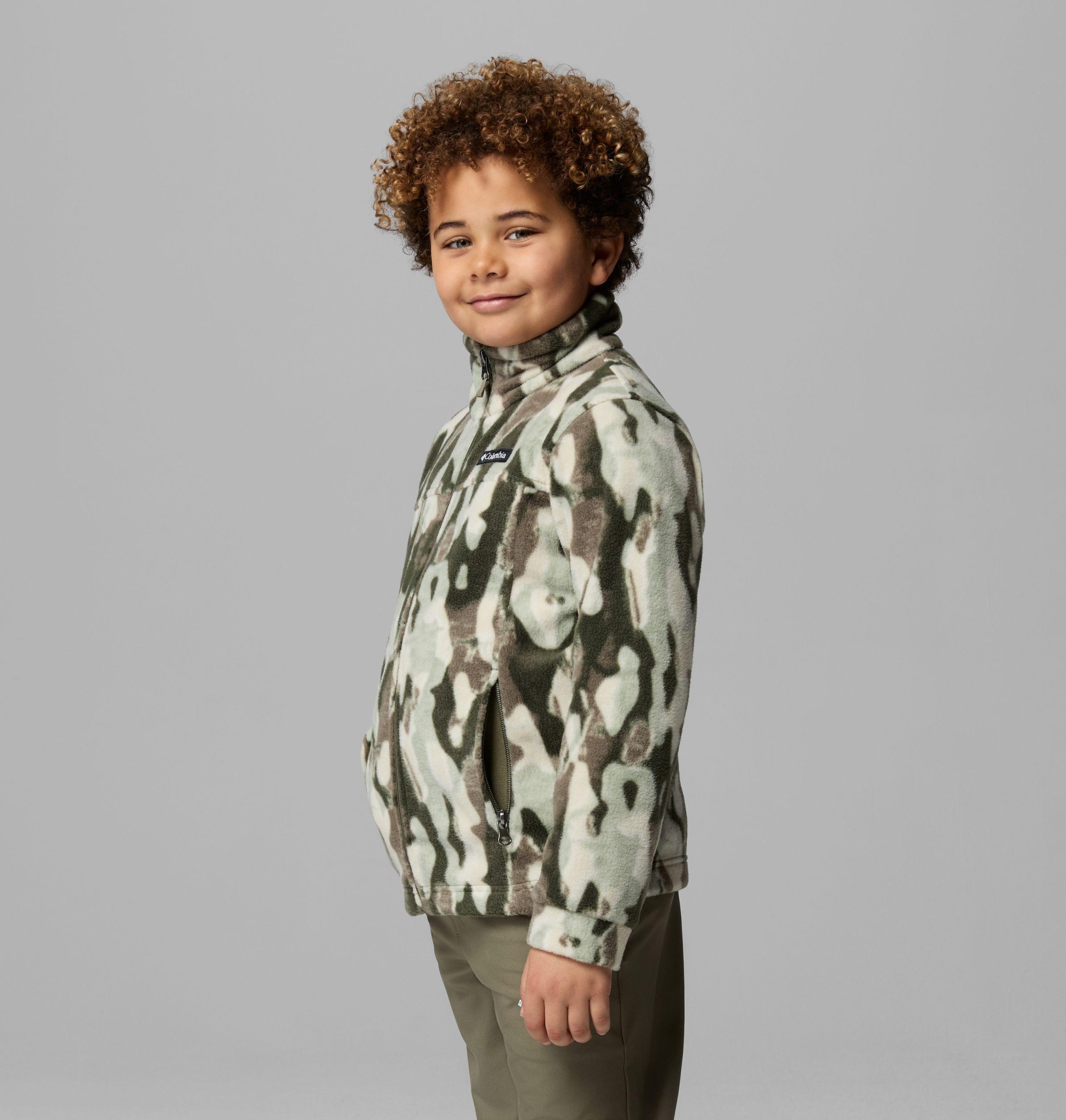zing iii fleecejack met print voor jongens
