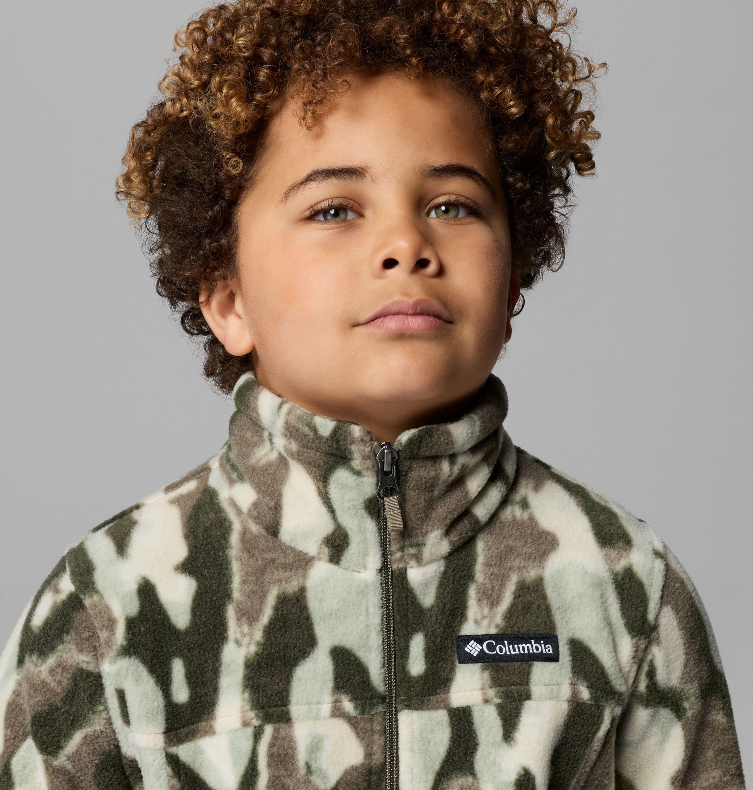 zing iii fleecejack met print voor jongens