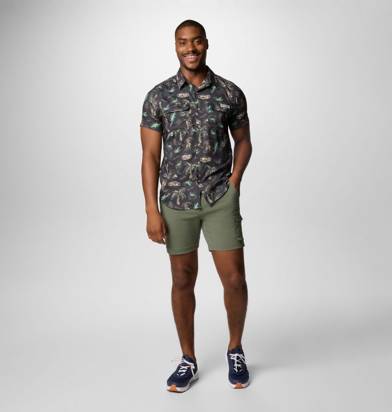 men pfg uncharted printed short sleeve shirt