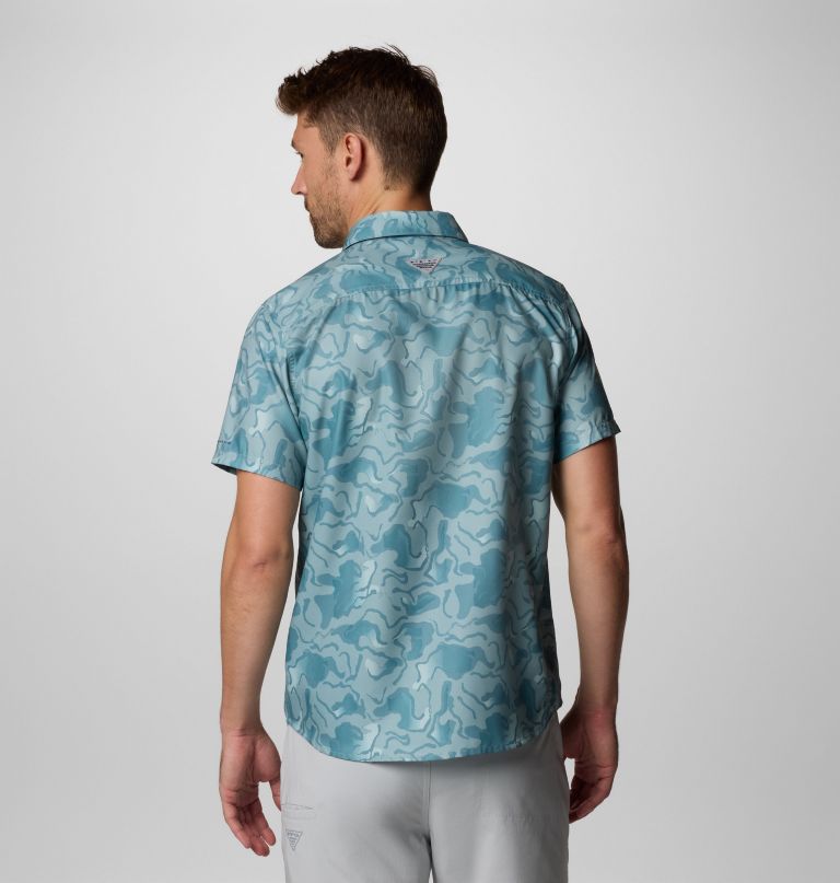 men pfg uncharted printed short sleeve shirt